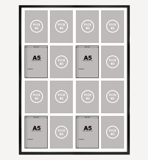  Postcard Collection – 16 (4 rows of 4) 